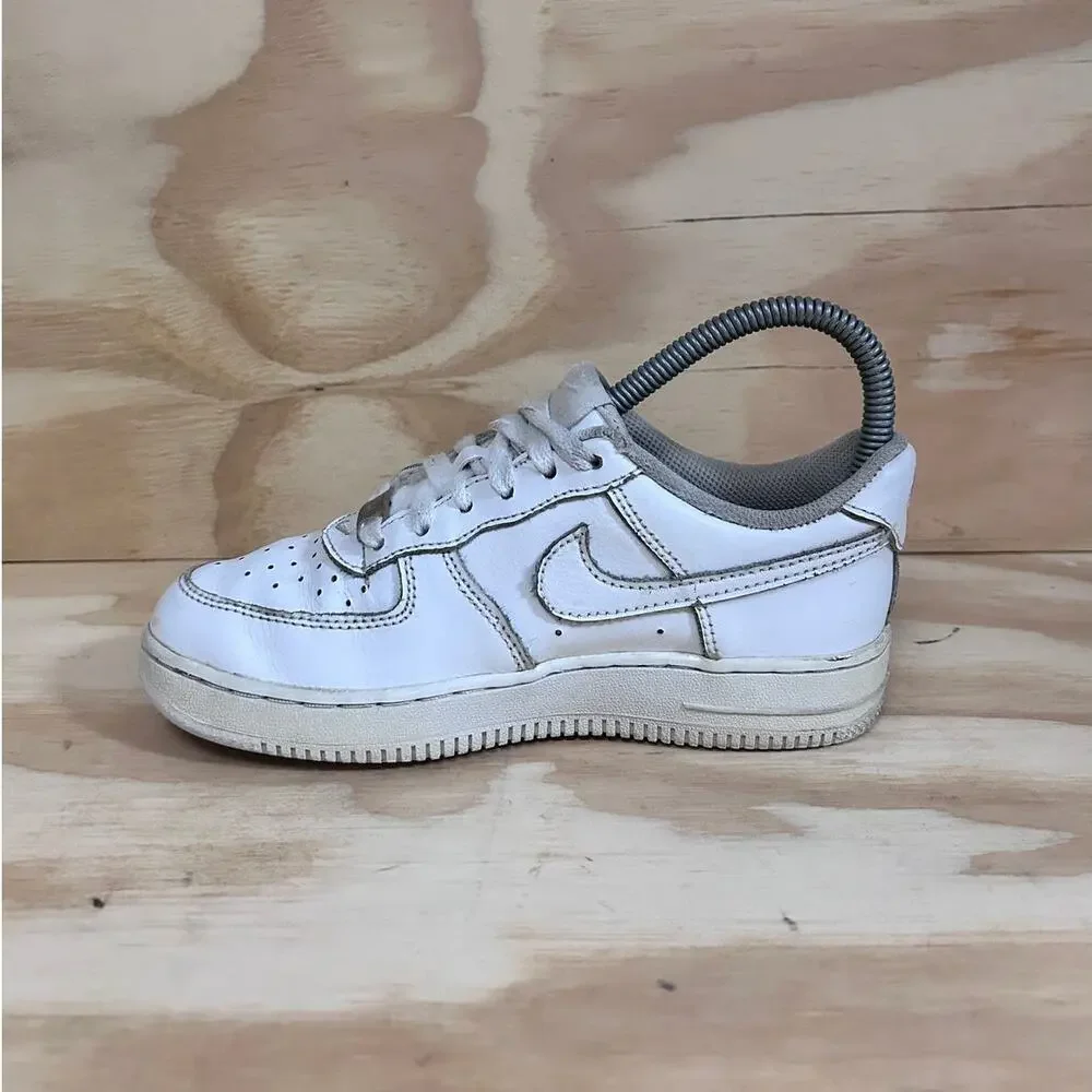 Nike -Air Force 1 (GS) -Sneakers -White - Kids Little Unisex - 1.5Y -314192-117